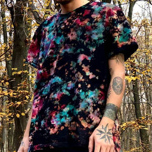 Venta al por mayor hombres ácido lavado camiseta Streetwear Hip Hop piedra 100% algodón camisetas con logotipo personalizar camisetas - Product Image 3