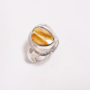 Anillo de compromiso de Plata de Ley 925 de último diseño con piedras preciosas de peridoto para bodas y fiestas Proveedores de joyería al por mayor - Product Image 3