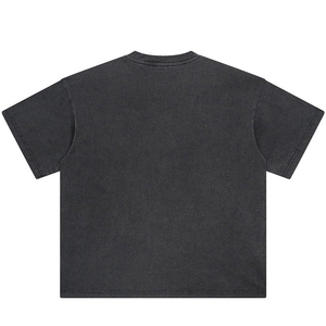 T-shirt surdimensionné lourd 300g personnalisé votre propre logo hommes t-shirts en gros col rond t-shirts baggy - Product Image 2