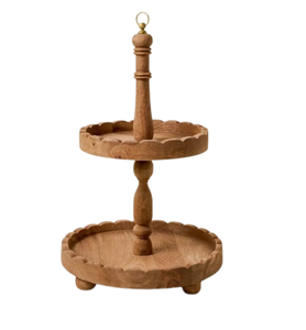 Wood Inlay Cake <b>Tools</b> Creative Wooden Cake Stand Decorating Classic Design Brown Color Handmade Cupcake Stand - Product Image 5
