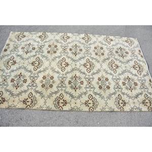 พรมปูพื้นขนาดใหญ่สไตล์ตุรกีวินเทจ3.9 x 6.5ft สี่เหลี่ยมผืนผ้าผ้าขนแกะสีน้ำตาลเบจสำหรับวัยรุ่นที่อยู่อาศัย - Product Image 3