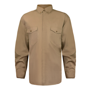 CAT2難燃性作業服 NFPA2112認定FRボタンダウンシャツ 電気工事・油田作業者向け耐火服 - Product Image 3