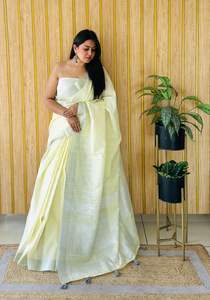 Magnifique Blouse en Faux Georgette de Soie Gaufrée à Motif Floral avec Bordure Jari, Élégante, Style Ethnique, Bandana, Saree, Écologique - Product Image 2