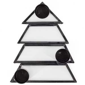 Candelabro de Latón Negro de Estilo Nórdico Minimalista, Soporte Geométrico de Alambre de Hierro de Lujo para Decoración de Mesa de Comedor - Product Image 5