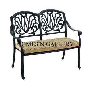 Prix de gros d'usine Banc de meubles de jardin extérieur en fonte d'aluminium pour patio au prix de gros des fabricants indiens - Product Image 2