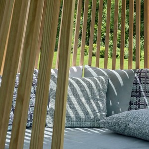 <span class=keywords><strong>Lit</strong></span> de jour suspendu rond de taille personnalisée pour l'extérieur avec auvent, <span class=keywords><strong>lit</strong></span> de jour en bois, mobilier d'extérieur pour hôtel - Product Image 3
