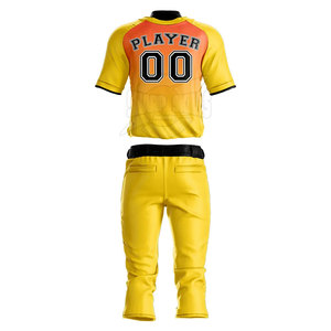 Personnalisable 100% Polyester Hommes Baseball Jersey Respirant Sportswear dans Set Design Plus Taille Uniforme Personnalisé - Product Image 2