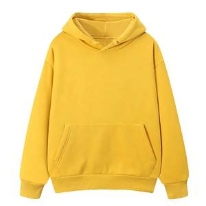 Pull-over en molleton vierge épais en coton polyester personnalisé de haute qualité Sweatshirts à capuche et sweatshirts à manches régulières pour hommes surdimensionnés - Product Image 2