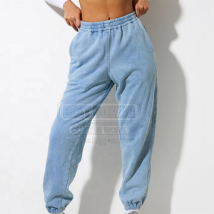 Conjunto de chándal de lavado ácido Jersey hecho a medida ropa de invierno manga larga con conjunto de chándales de algodón lavado ácido - Product Image 5