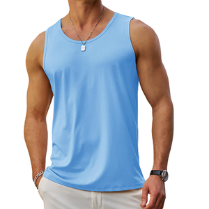 Débardeur à coupe décontractée pour homme, impression personnalisée de logo et de taille, débardeur respirant à porter régulièrement pour homme - Product Image 1