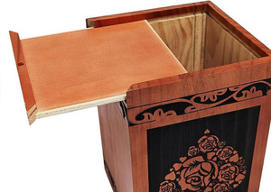 โกศไม้คุณภาพสูงสำหรับงานศพผู้ใหญ่และการฝังศพ ทำด้วยมือ พร้อมโลโก้สั่งทำ ราคาประหยัด - Product Image 5