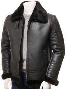 Vestes en cuir PU de haute qualité à manches longues avec poches zippées pour hommes, style sport, manteaux en cuir de vache - Product Image 3