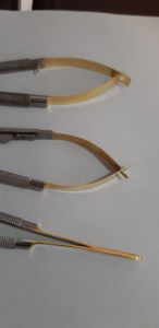 Instrumento Médico Castroviejo, Microinstrumentos Oftálmicos Reutilizables de Acero Inoxidable, Herramientas de Cirugía Ocular, Micro Tijeras Quirúrgicas MOL - Product Image 3