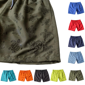 Marca Casual Beach Shorts Summer Quick Dry Mens Board Swim Trunks Surf Traje de baño 100% Algodón Cintura elástica Ecológico Atlético - Product Image 6