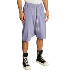 Shorts de survêtement pour hommes à taille élastique et entrejambe tombant, couleur unie, style urbain, infroissable, respirant, avec cordon de serrage, vente en gros - Product Image 2