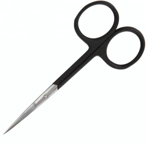 Vente chaude Noir Professionnel Sourcils Beauté Ciseaux Durable En Acier Inoxydable Courbé et Droit Sharp Cuticule Manucure - Product Image 2