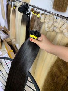 Extensiones de Cabello Negro con Queratina Pre-Adherida, Punta I, 100% Cabello Vietnamita Virgen de Primera Calidad - Product Image 6