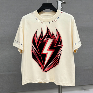 Camiseta Urbana Unisex Personalizada con Diseño Tie-Dye Serigrafiado, Pedrería, 100% Algodón, Corte Regular, Antiarrugas - Product Image 4