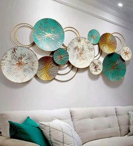 Panneau d'art mural moderne en fer et métal pour l'extérieur, décoratif pour la maison, suspendu pour un usage intérieur, format artisanal, printemps - Product Image 2