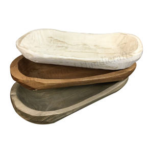 Eco Friendly Wooden <b>Dough</b> <b>Bowl</b> for Candle Wax Farmhouse Decor Mango Wood Long <b>Dough</b> <b>Bowl</b> Antique Wooden Candle <b>Bowl</b> Home Decor - Product Image 6