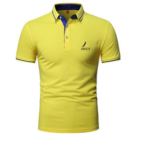 Nueva Llegada, Camisas para Hombre de Talla Grande, Diseño Único, Secado Rápido, Transpirable, Tejido de Punto de Spandex/Poliéster, Patrón Sólido - Product Image 1