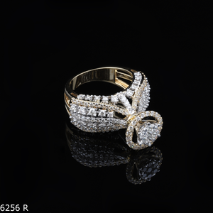 Anillo de Compromiso con Diseño de Flor de Loto, Diamante Amarillo Pulido Cultivado en Laboratorio, en Oro Sólido de 14K, Certificado, Moderno, Regalo de Aniversario - Product Image 2