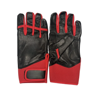 Guantes de bateo de béisbol hechos a medida Guantes de entrenamiento de bateo de béisbol de cuero genuino de la mejor calidad - Product Image 4
