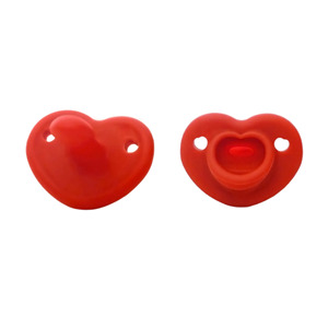 Ciuccio per bambini in Silicone platino accettabile con Design a cuore senza BPA per bambini da 0 a 12 mesi - Product Image 1