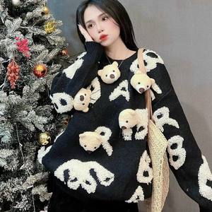 Manteaux pour dames Nouveautés Femmes Nouveau Design de Mode Pull à Manches Longues Femmes Pull Tricoté Femmes - Product Image 2