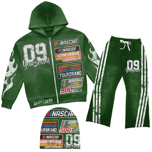 Conjunto Deportivo de 2 Piezas, Pantalones Deportivos Holgados, Ropa Urbana Unisex, Estilo Vintage, Estampado Personalizado, Lavado Ácido, Talla Grande, para Hombre - Product Image 2