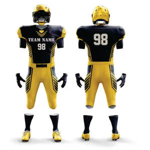 Vêtements de sport de conception de tendance supérieure Uniforme de football américain Tissu de polyester d'impression de sublimation de sport Uniforme de football américain - Product Image 3