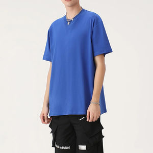 Ropa de calle de lujo para hombre, Camiseta de algodón pesado con hombros caídos, tela de punto personalizada 250 GSM, ropa de calle cómoda de alta calidad - Product Image 5