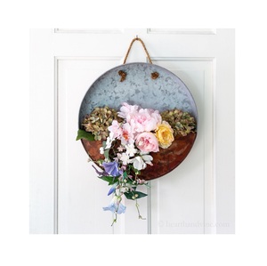 Galvanized Utensil & Flowers planter Farmhouse Storage tub with side handle Home & Garden Decor Indoor/Outdoor <b>Plants</b> <b>Pots</b> - Product Image 5