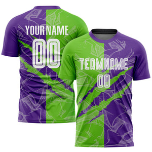 Camisetas de fútbol de poliéster de gran tamaño de alta calidad Impresión personalizada a pedido Camisetas de fútbol Venta al por mayor Todos los tamaños para ropa deportiva de verano - Product Image 4