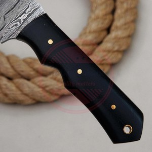 Damas Tracker Couteau Couteau de survie en plein air Couteaux de chasse à lame fixe avec gaine - Product Image 4