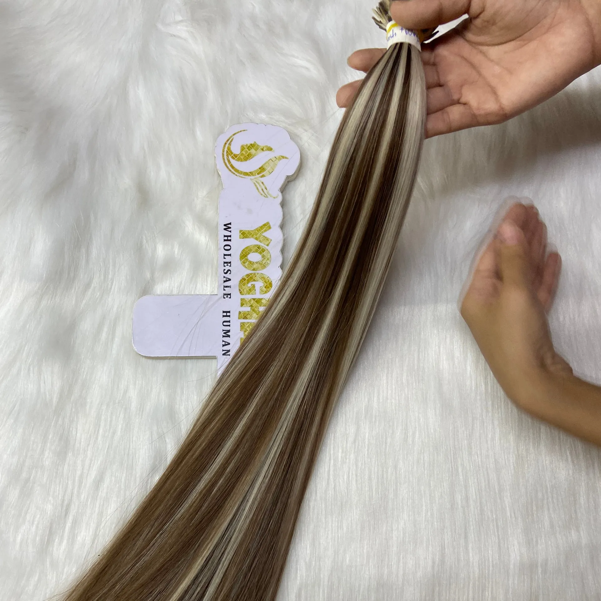 Platte Punt Groothandelsprijs Cuticula Uitgelijnd Maagdelijke Braziliaanse Human Hair Extensions Recht Weven