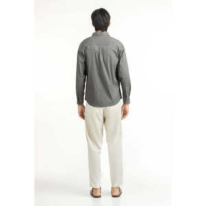 Camisas Casuales para Hombre, 100% Algodón, Doble Botonadura, Antiarrugas, Tela Popelina Satinada, Corte Regular, Modelo ODM MN-CS-SS25-239 - Product Image 2