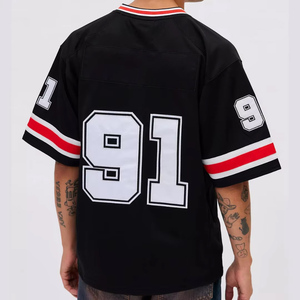 Maillot de football américain en mesh 2026 pour hommes, personnalisable avec nom d'équipe, impression sérigraphique pour adultes - Product Image 3