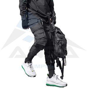 มาใหม่กางเกงคาร์โก้ออกแบบลําลองข้อเท้าผูกเชือกฝ้ายผู้ชายสวมทนกางเกงคาร์โก้ฮิปฮอป - Product Image 5