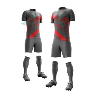 Nuevo 100% poliéster transpirable camisetas de fútbol equipo de entrenamiento de transferencia de calor fútbol completo conjuntos de uniformes de fútbol - Product Image 5