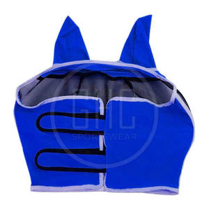 Cubierta de mosca de caballo hecha a medida de alta calidad con protección para orejas y nariz malla antimoscas con control ocular al por mayor - Product Image 1