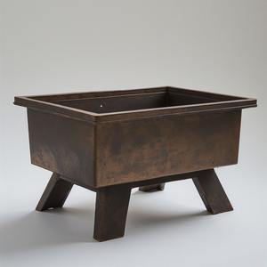 Modern Decorative Metal Firepit with Powder Coated Finish for Outdoor Living Areas <b>Wood</b> <b>Burning</b> Adding Warmth & Visual Appeal - Product Image 3