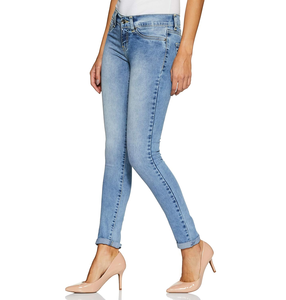 2023 personnalisé femmes taille basse jean moulant pantalon été décontracté qualité supérieure lavé jean pantalon pour femmes prix pas cher - Product Image 6