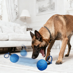 Büyük köpekler için dayanıklı E-TPU interaktif köpek topu | 3 oyun modları agresif chechekapalı ve açık kullanım için akıllı oyuncak - Product Image 4