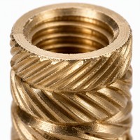 Insert de moletage moleté en laiton CNC avec tolérance de 0,01 mm pour applications médicales et minières, usinage de précision, service OEM