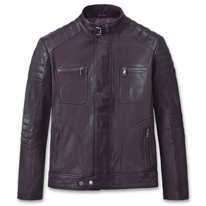 Chaqueta de cuero original con logotipo personalizado a bajo precio, fabricantes de ropa personalizada, chaquetas de cuero, chaqueta de invierno de cuero genuino para hombre - Product Image 6