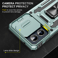 Protección completa de la Cámara TPU PC Ring KickStand Phone Case Anti-Wear Hybrid Armor Back Cover para Motorola Edge 5G Power