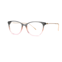 Gafas de Acetato FEROCE Ultrafinas Unisex con Montura Completa a Rayas, Ligeras, Redondas, de Diseño Elegante, para Uso Diario