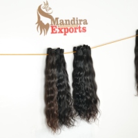 Extensions de cheveux humains Remy vierges jeunes, style bob ondulé, couleur noire naturelle, non traités, en gros, Tamil