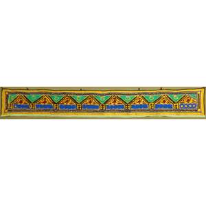 Artisanat d'art en coton afghan fait main, prêt à accrocher pour la décoration murale de la maison, 126 x 17 Panwd0015 - Product Image 1